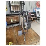 Metal Fireplace Tools Set with Stand