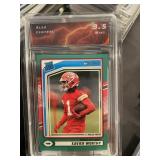 Xavier Worthy Rated Rookie Card Graded 9.5