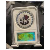 Aquarius Horoscope Silver Slabbefd Coin