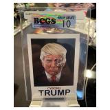 Donald Trump Cyborg Card Graded 10