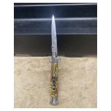 Itialian Milano Stag looking Switchblade Knif