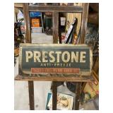 Prestone Vintage Original Embossed Sign