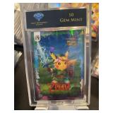 Pokemon Pikachu Legend of Zelda Card Graded 10