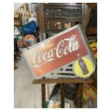 Coca Cola Metal Double Sided Flange Sign
