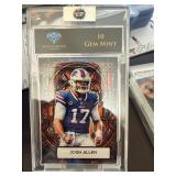 Josh Allen Stained Glass Card Graded 10