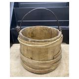 Vintage Primitive Water Sugar Flour Bucket Orig!