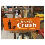 Orange Crush Soda Painted Metal Sign