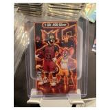 Jordan & Kobe as Tom & Jerry Card w/1 Gr Silver Ba