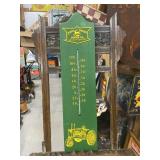 John Deere RARE Plastic Thermometer Sign