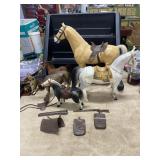 Vintage Toy Horses & Marx Johnny West Accessories