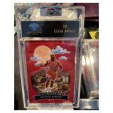 Michael Jordan Red DOWNTOWN Card Graded 10