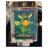 Pokemon Pikachu MINECRAFT Card Graded 10