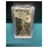 One Troy .999 Ounce Jesus Last Supper Gold Bar