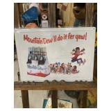 Mountain Dew Metal Embossed Sign