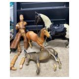 Vintage Marx Johnny West Figure & Horse Lot