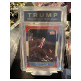 Donald Trump 86- 87 Fleer Michael Jordan Slabbed