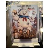 Ghostbusters Stay Puft 1 GR Silver Bar Card