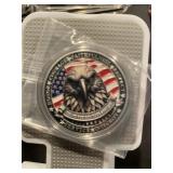 US Bald Eagle Nation Salute Silver Coin