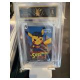 Pokemon Pikachu as Superboy Card Graded 10