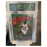 Michael Jordan Green Kaboom Card Graded A