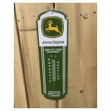 John Deere Nice! Embossed Metal Thermometer Sign