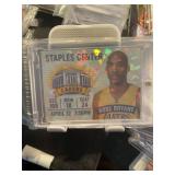 Kobe Bryant Cracked Ice Refractor Ticket Card MAG
