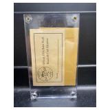 Babe Ruth 1934 Baseball Club Card & Envelope