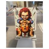 Donald Trump & Chucky 1 Grain Silver Bar Card