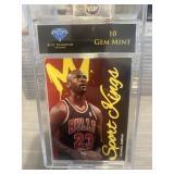 Michael Jordan Sport Kings Card Graded Gem Mint 10