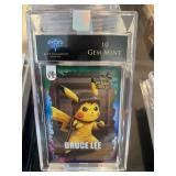 Pokemon Pikachu Bruce Lee Card Graded 10
