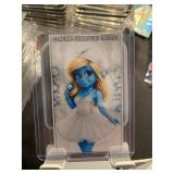Smurfette Genuine Swarovski Crystals Card