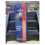 Marines Metal Thermometer Sign