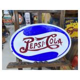 Pepsi-Cola Painted Metal SODA Sign