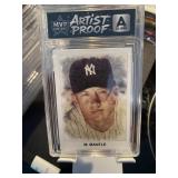 Mickey Mantle Portrait Card Artist Proof Graded A