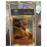 Donald Trump as Pete Rose Gold Foil Card Graded 10