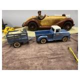 TONKA Pickup Truck & Trailer Cattle Set