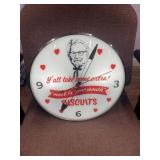 KFC Kentucky Fried Chicken Col Sanders Clock