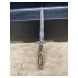 Stag Handle Italy Switcblade Knife