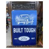 Ford Trucks Painted Metal Sign GAS OIL 23"