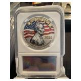 The Last Cent Silver Coin Penny Tribute White Slab