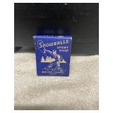 SNOWBALLS Sport Shop Fishing Scene Matchbook