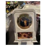 Lebron James NBA 75th Gold Coin White Slab