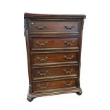 5 Drawer Chest Wooden Modern Dresser