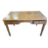 2 Drawer Inlaid Wood Conference Desk