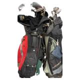 2 Sets Golf Clubs with Bags MASTER GRIP and WILSON