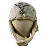 WWII GERMAN LUFTWAFFE WINTER FUR CAP