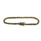 24kt Gold Over Sterling Silver Tennis Bracelet