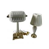 2 vintage Lenox porcelain lamps