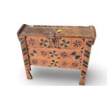 Stunning Antique European Wooden Lg Blanket Chest