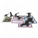 Signed MICHAEL RICKER Pewter Dolphins w COA